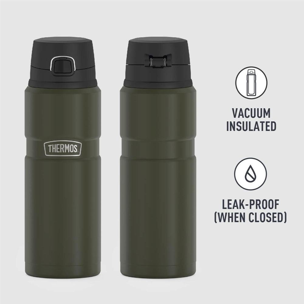 Thermos - Vacuum Insulated Thermal Bottle - Army Green - 710ml
