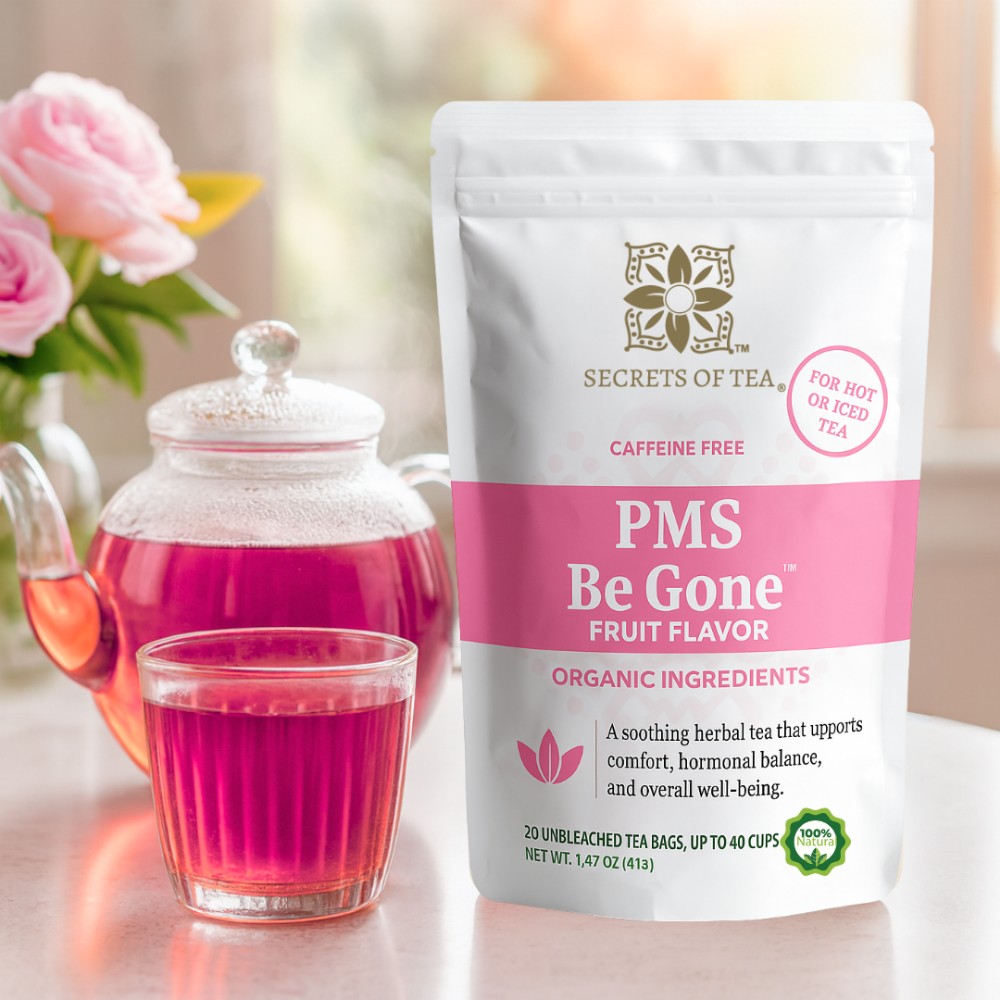 Secrets Of Tea - PCOS & PMS Be Gone Tea Support