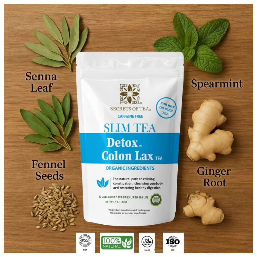 Secrets Of Tea - Detox Colon Lax Tea - 40G