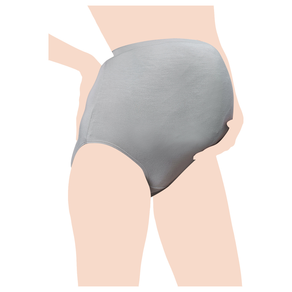 Tummy - Women High Waist Maternity Panty - Grey