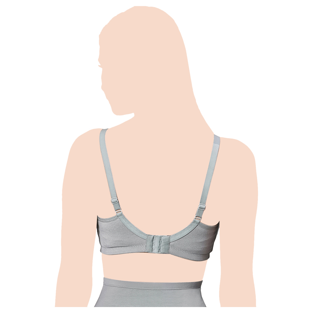 Tummy - 2pc-Set - Women Maternity Set Of Panty And Bra - Grey