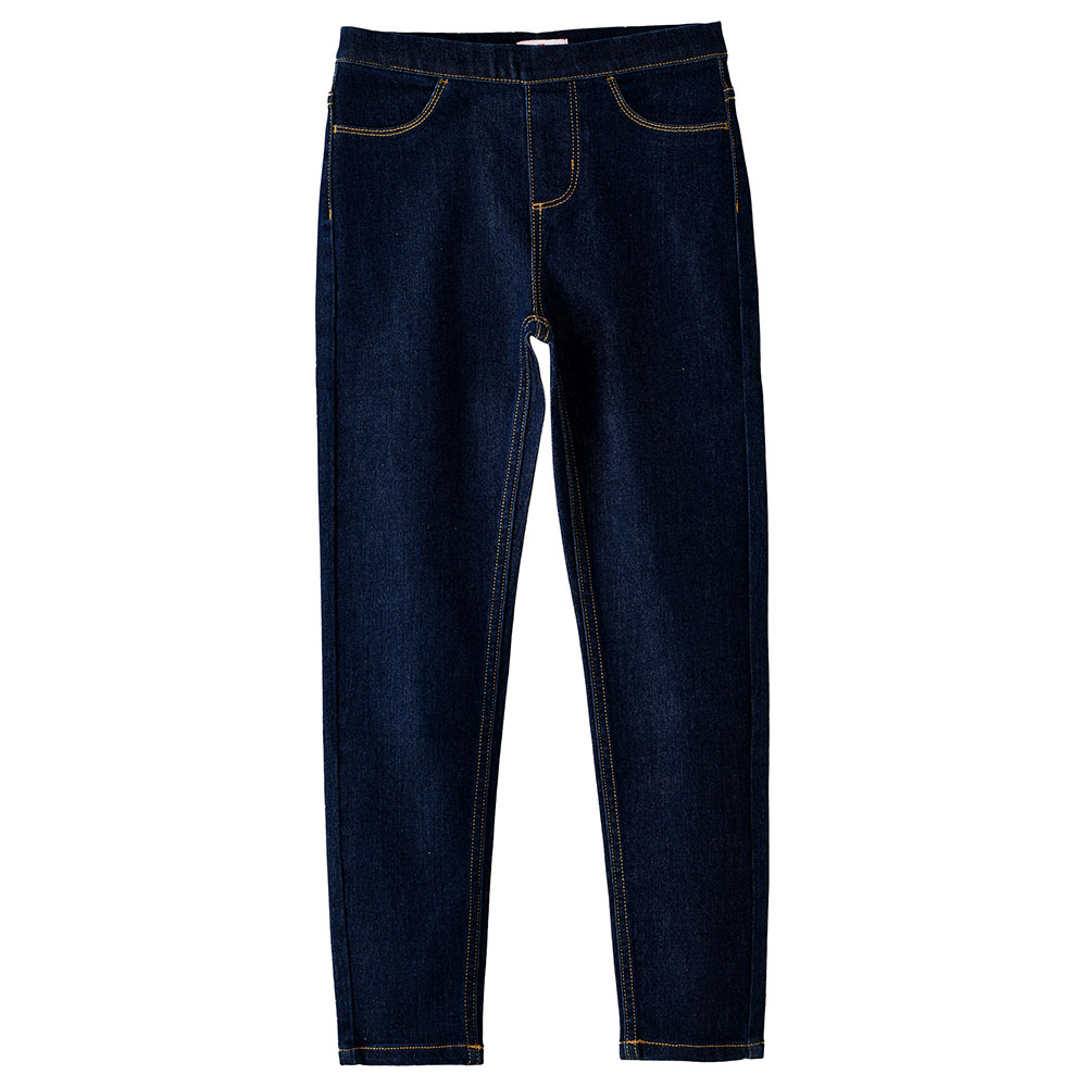 Jelliene - Junior Girls Soft Cotton-Blend Denim Jeggings - Navy Blue