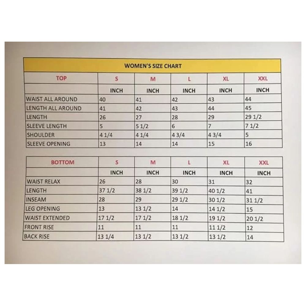 Veronica - 2pc-Set - Ladies Housekeeper Scrub Set - Black