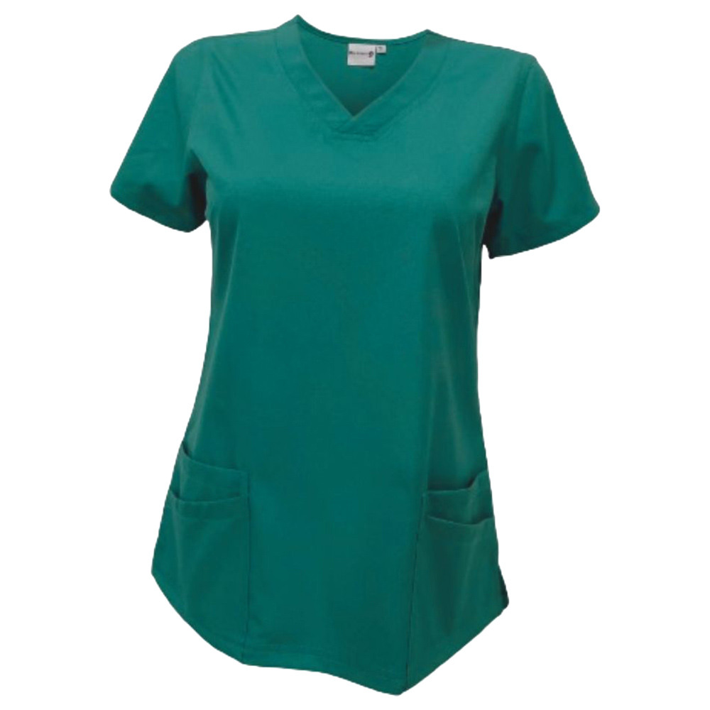 Veronica - Med Armour - 2pc-Set - Ladies V-Neck Scrub Uniform - Green