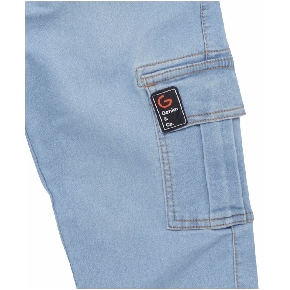 Little Kangaroos - Boy's Denim Joggers - Blue