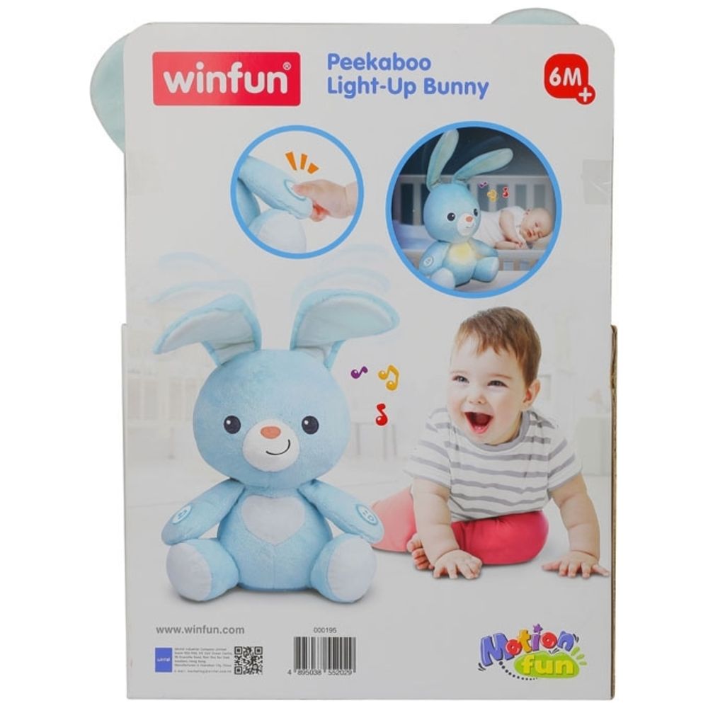 Winfun - Peekaboo Light Up Bunny - Blue