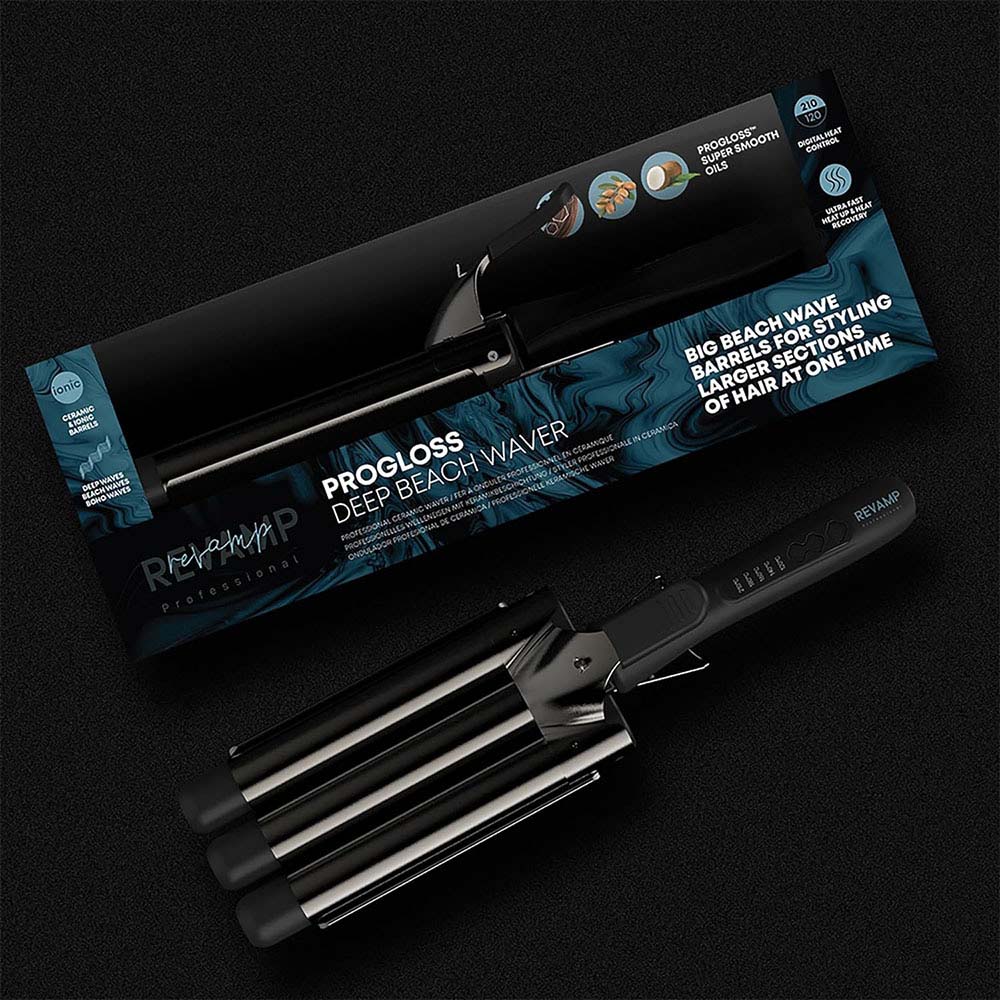Revamp - Progloss Deep Beach Waver - Black