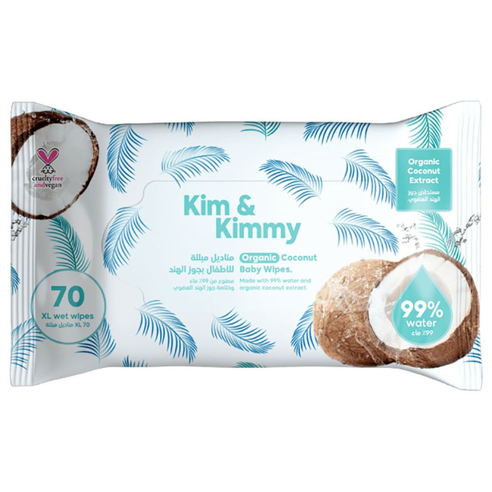 Kim & Kimmy - Coconut Wipes - 70pc