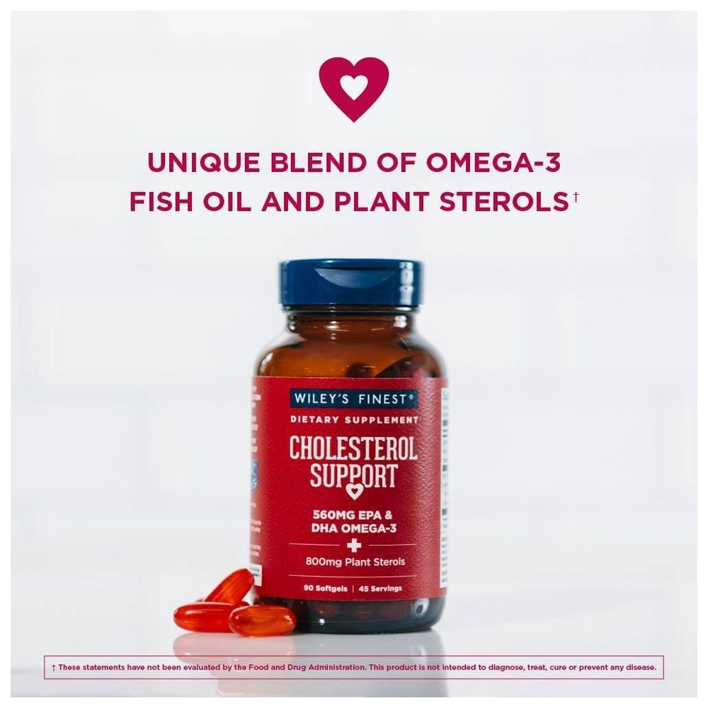 أفضل منتجات وايلي - كبسولات جيلاتينية لدعم الكوليسترول (90 كبسولة)