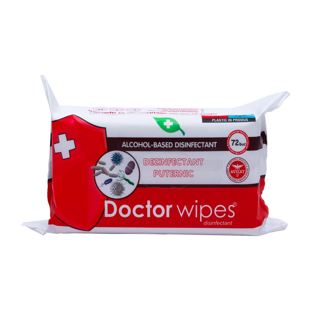 Doctor Wipes - Strong Antibacterial Wet Wipes 72s - Pack of 3