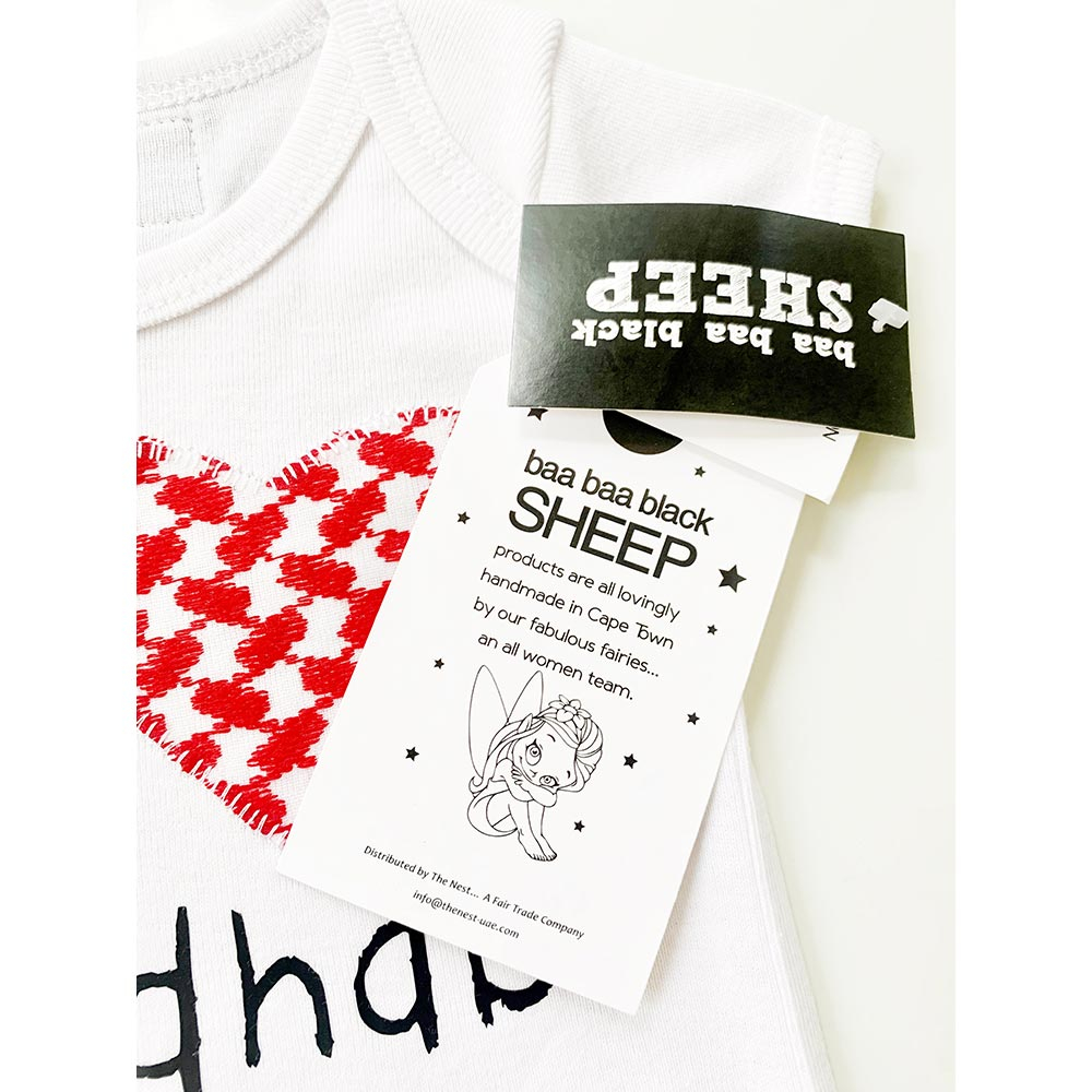 baa baa black SHEEP - I Love Abu Dhabi Bodysuit-White