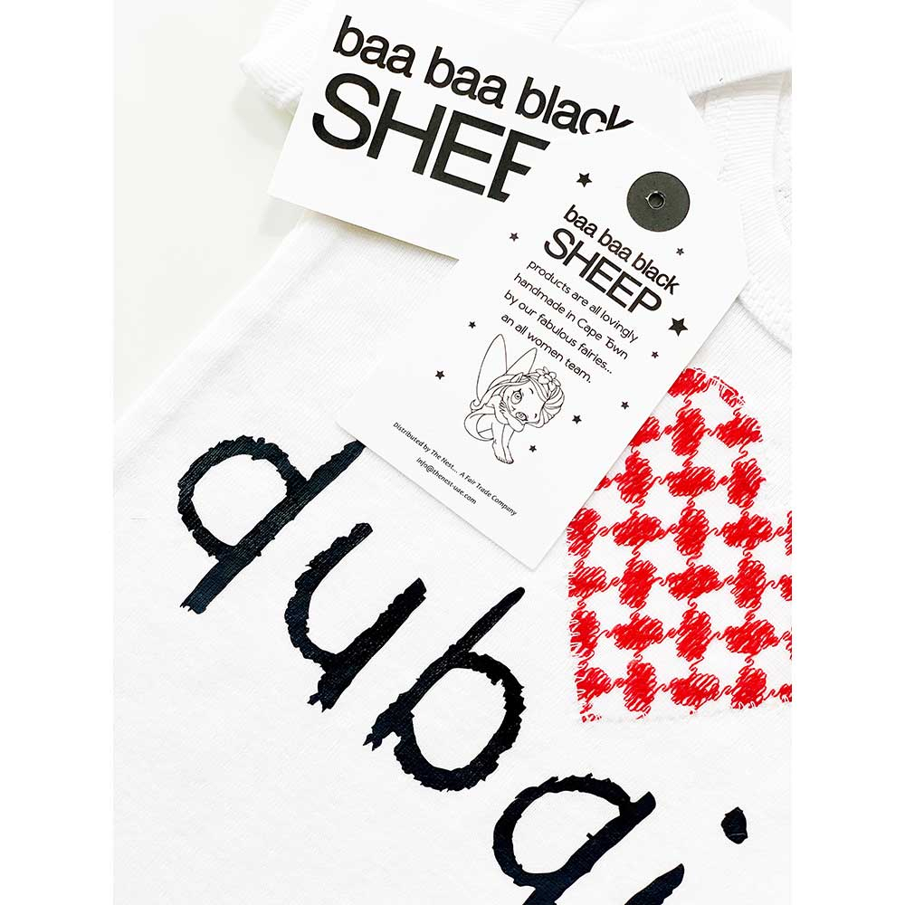 baa baa black SHEEP - I Love Dubai Baby Onesie - Red