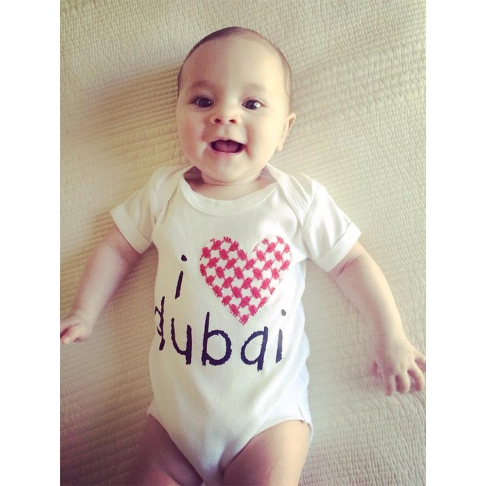 baa baa black SHEEP - I Love Dubai Baby Onesie - Red