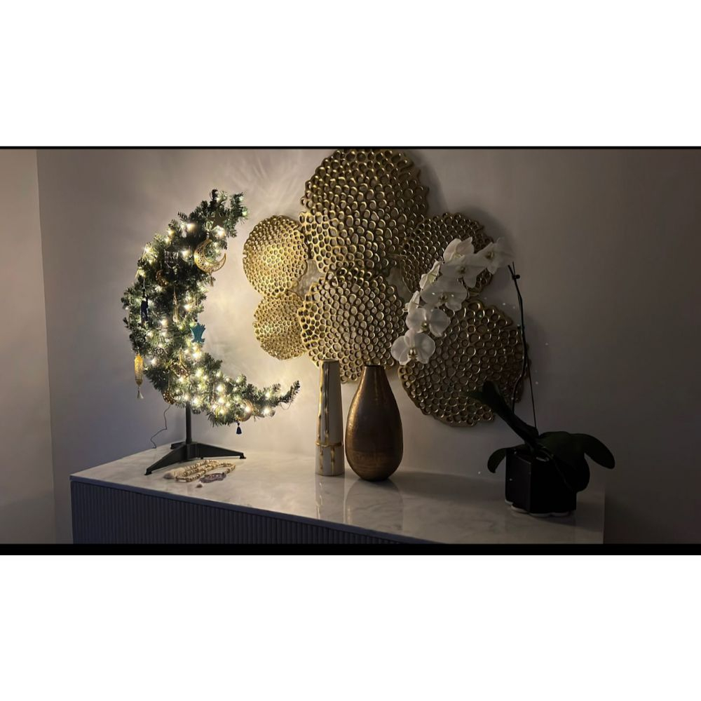 Ramadan Crescent Prelit 90cm/3ft - Green