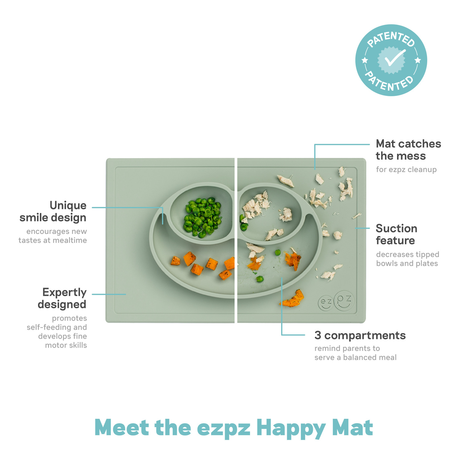 ezpz Happy Mat - Sage