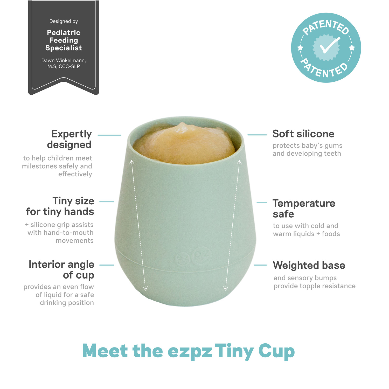 Ezpz - Tiny Cup - Sage - 60 ml