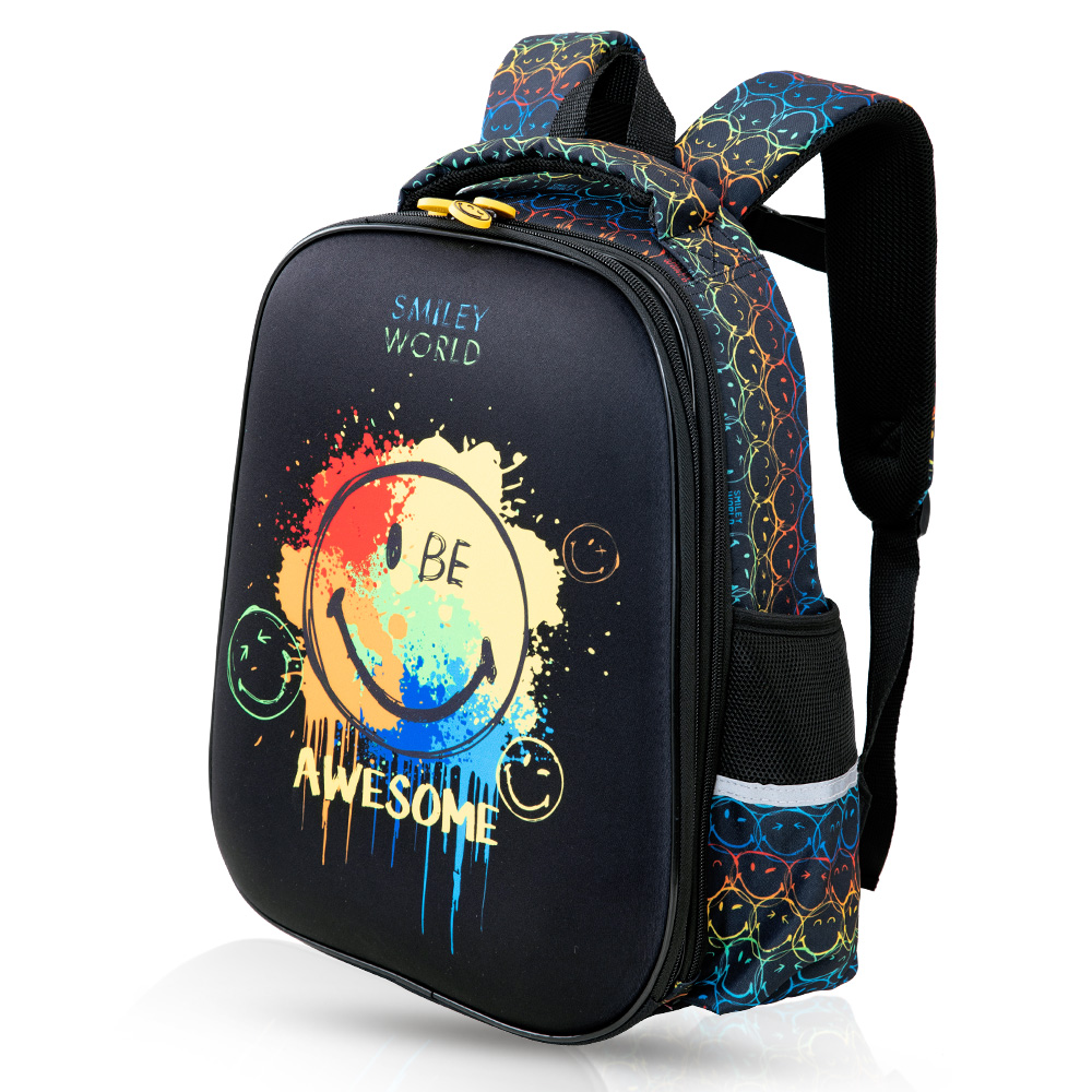 Eazy Kids - School Bag Combo Awesome - Set of 3 - Black - 17-Inch/43.5cm