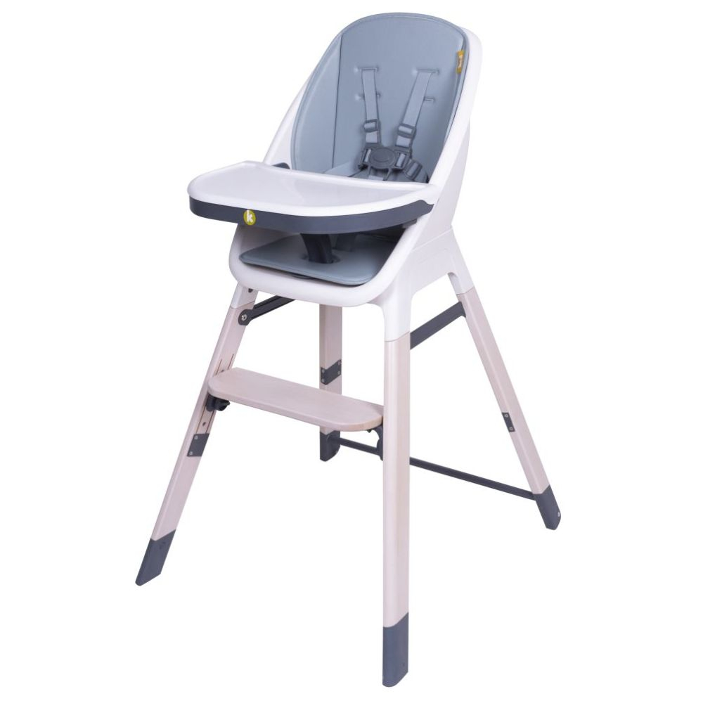 Koo-di Tiny Taster 3-In-1 Wooden Highchair - Rain Cloud