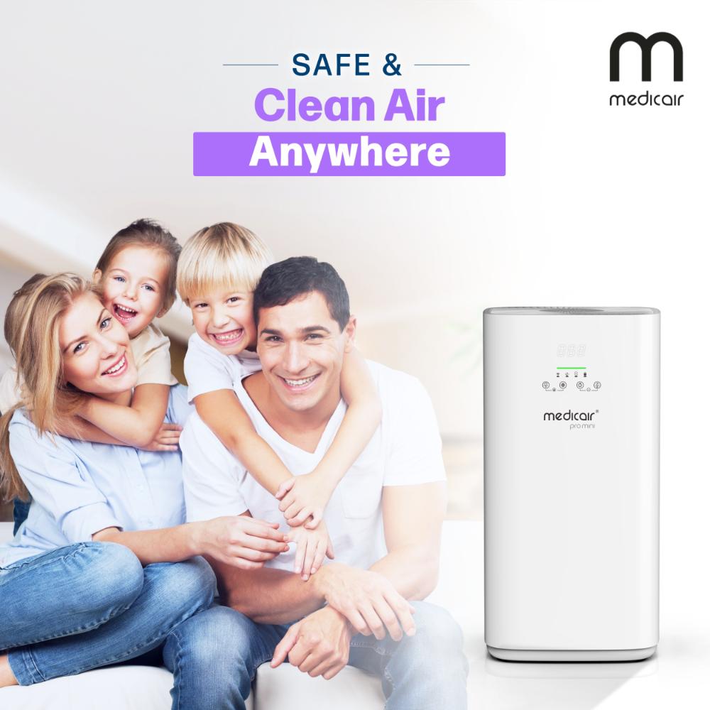 ميديك إير - جهاز منقي الهواء برو ميني - أبيض