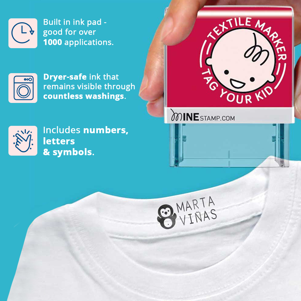 ماين ستامب - طابع للملابس والكتب