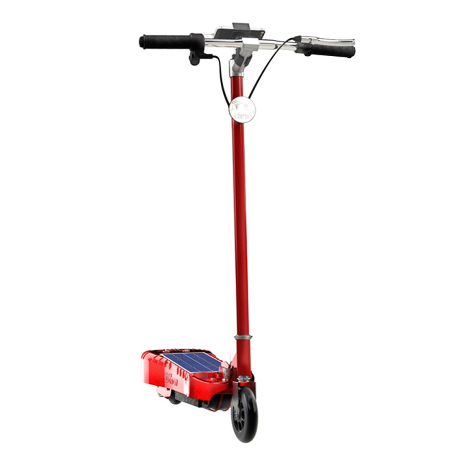 Photon - Solar Powered Boombox Scooter - Red