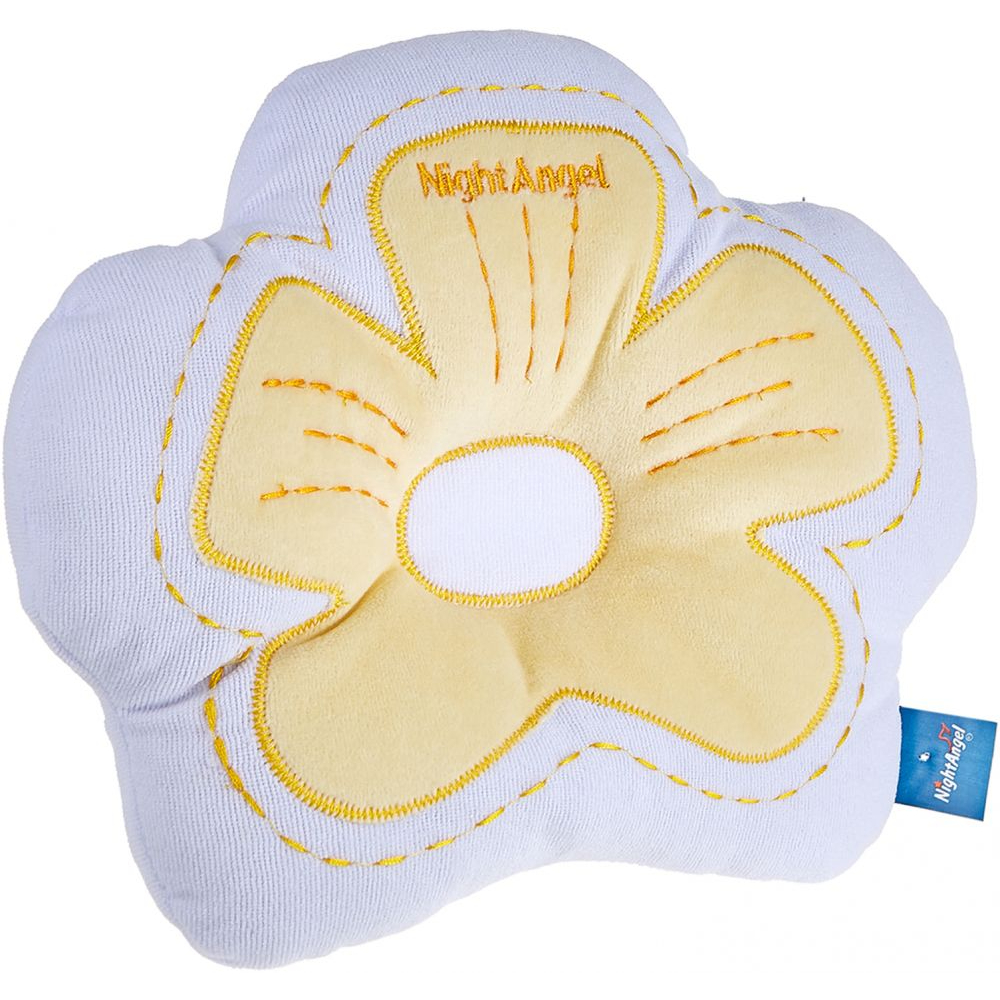 Night Angel - Cloud Baby Pillow - Newborn Head Shape & Neck Care - Yellow