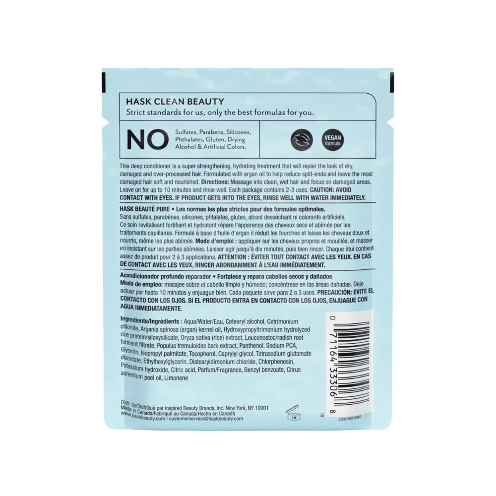 Hask Argan Oil Intense Deep Conditioning Hair Treatment 50g