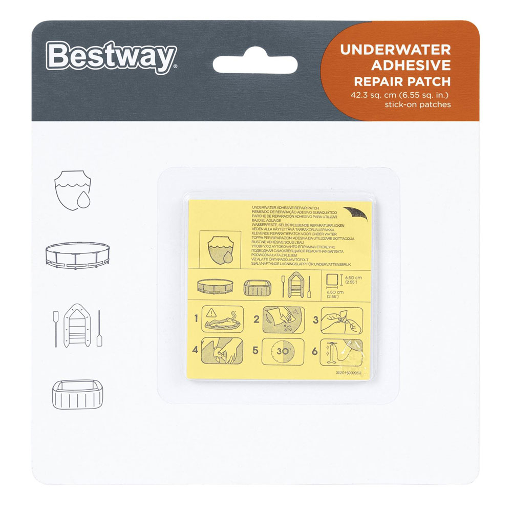 Bestway - Underwater Adhesive Pool Repair Kit - Clear