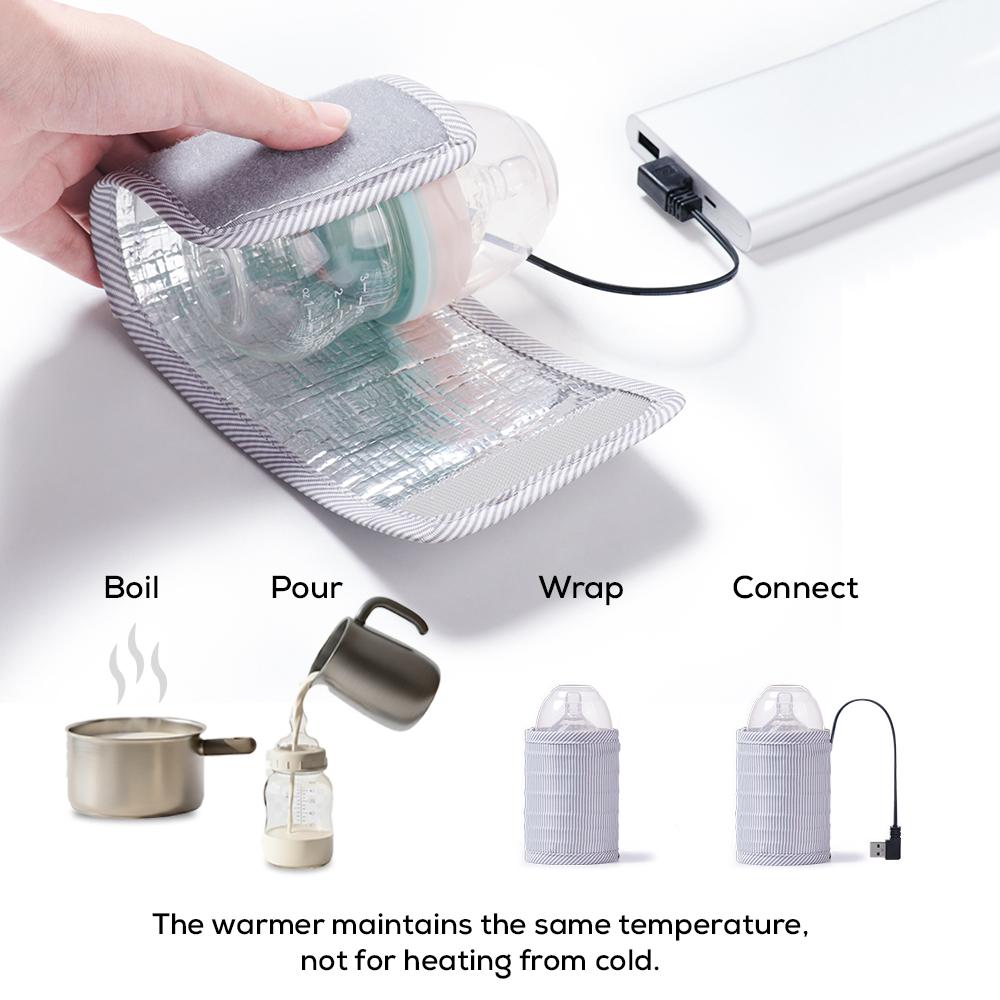 Sunveno - Travel USB Milk Bottle Warmer - Grey