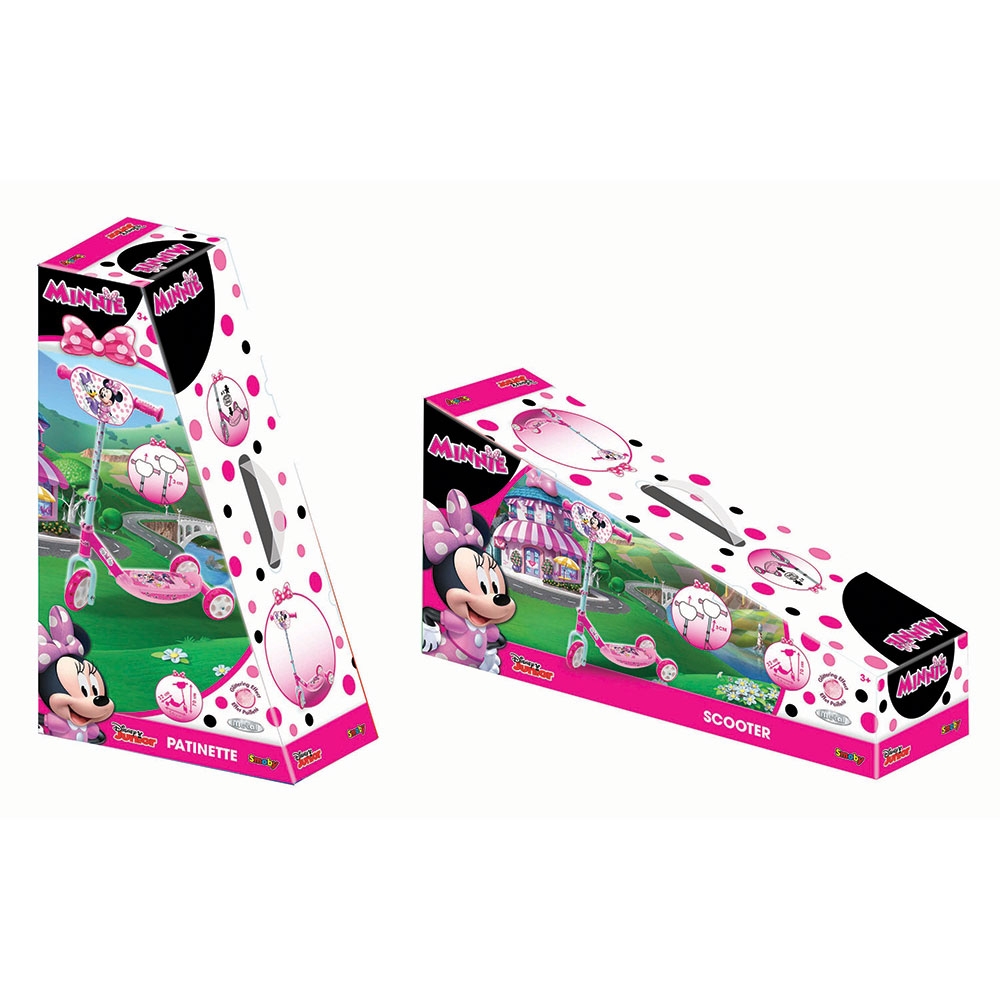 Smoby - Disney Minnie Mouse 3 Wheels Scooter