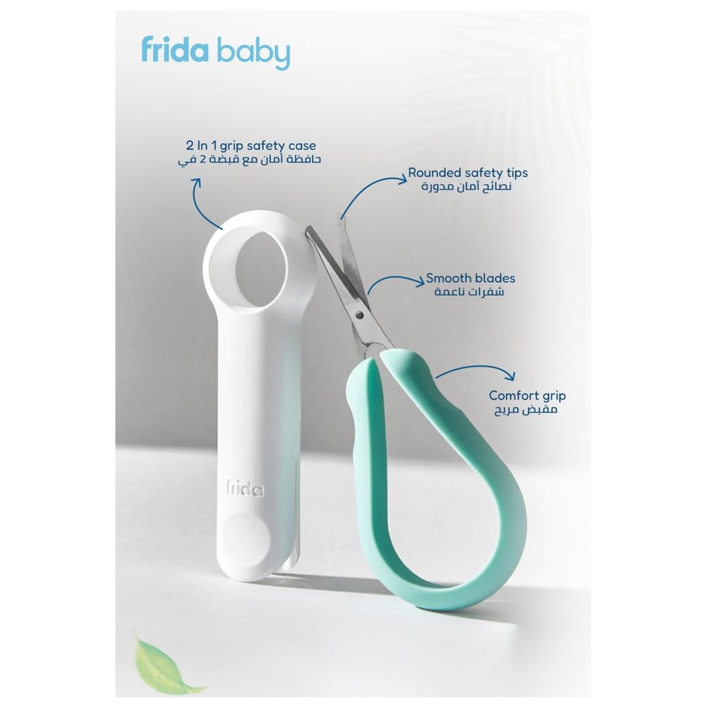 Fridababy - Easy Grip Nail Scissors BPA-Free - Safe Baby Nail Trimmer