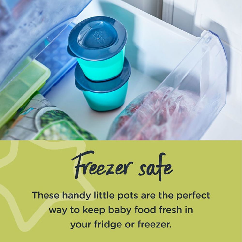 تومي تيبي - حافظات طعام بوب أبس - عدد 2 - أخضر وأزرق