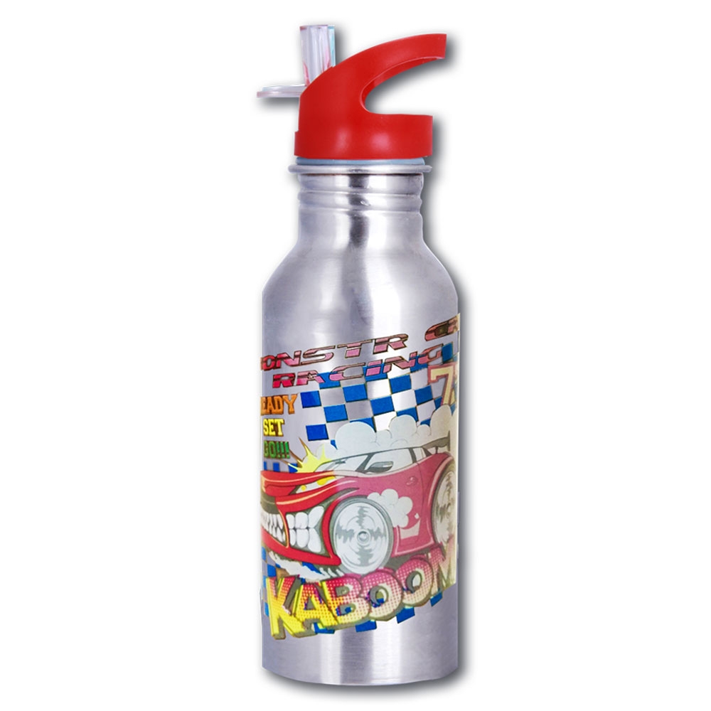 Magic Bottle - Racing Car Color Changing Bottlel - Red - 600ml