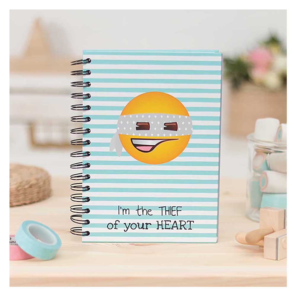 emoji - I'm the Thief of your Heart A5 Notebook