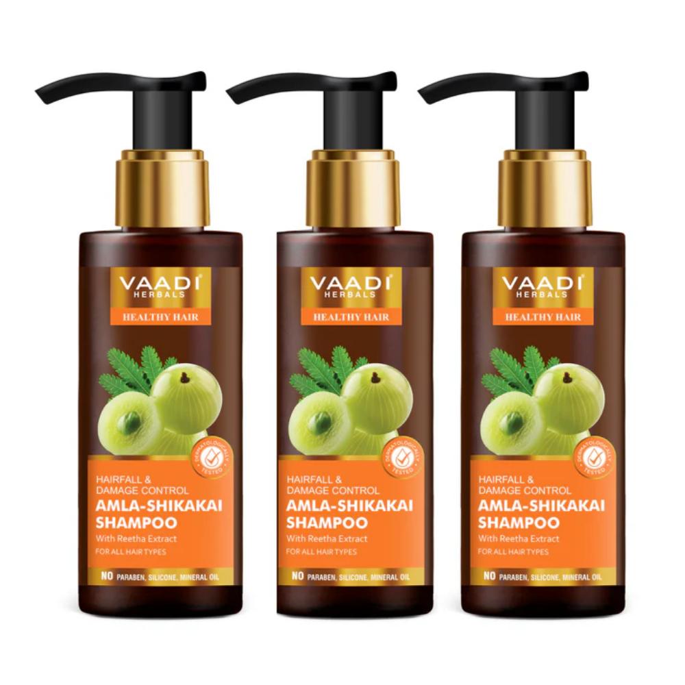 Vaadi Herbals Hairfall & Damage Control Shampoo Pack Of 3