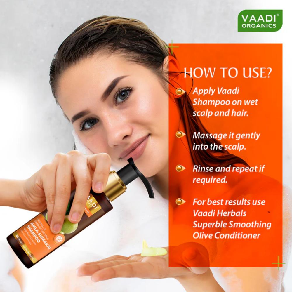 Vaadi Herbals Hairfall & Damage Control Shampoo Pack Of 3