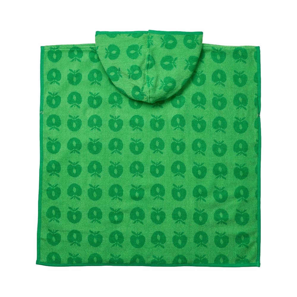 Smafolk - Apples Print Poncho Towel - Green