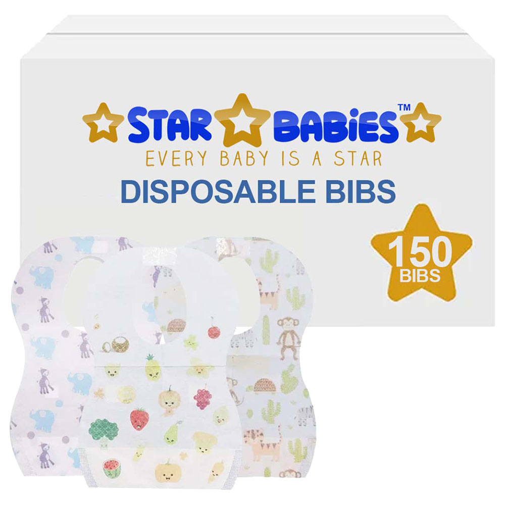 Star Babies - Disposable Bibs - 150pcs
