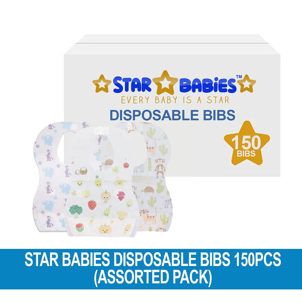 Star Babies - Disposable Bibs - 150pcs