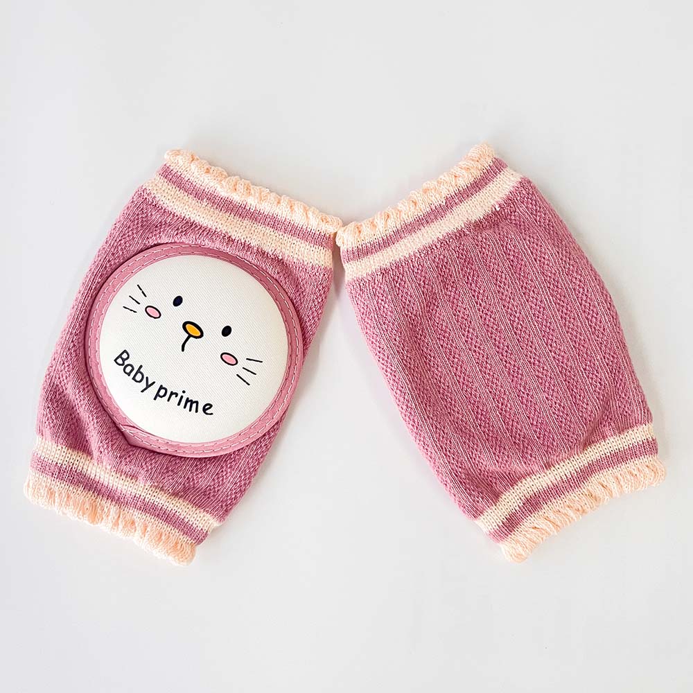 امشي بيبي - وسائد الركبة للأطفال أثناء الزحف - وردي