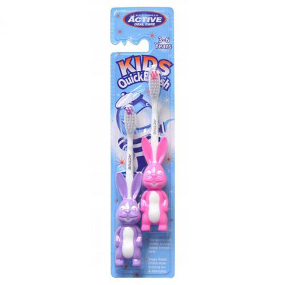 Beauty Formulas - Kids Tooth Brush Rabbit 2pc/Pack - Assorted