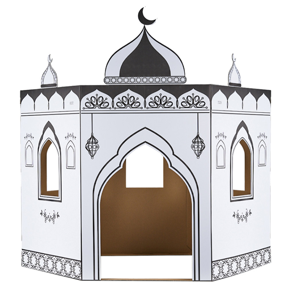 HilalFul - Colour Me Cardboard Playmosque - White/Black