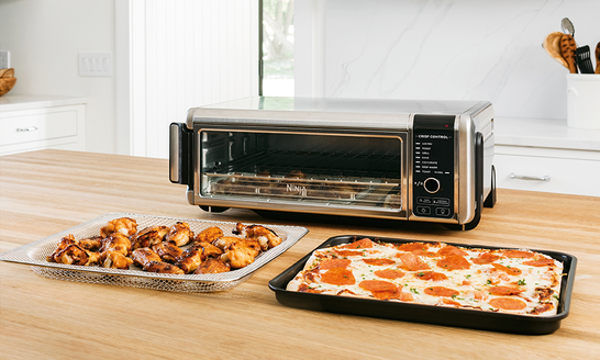 نينجا - فرن فودي القابل للطي 8 في 1 - فضي وأسود