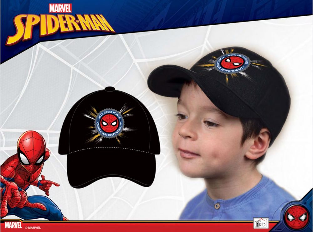 Wonder Kids - Spiderman Kids Cap - 52 cm