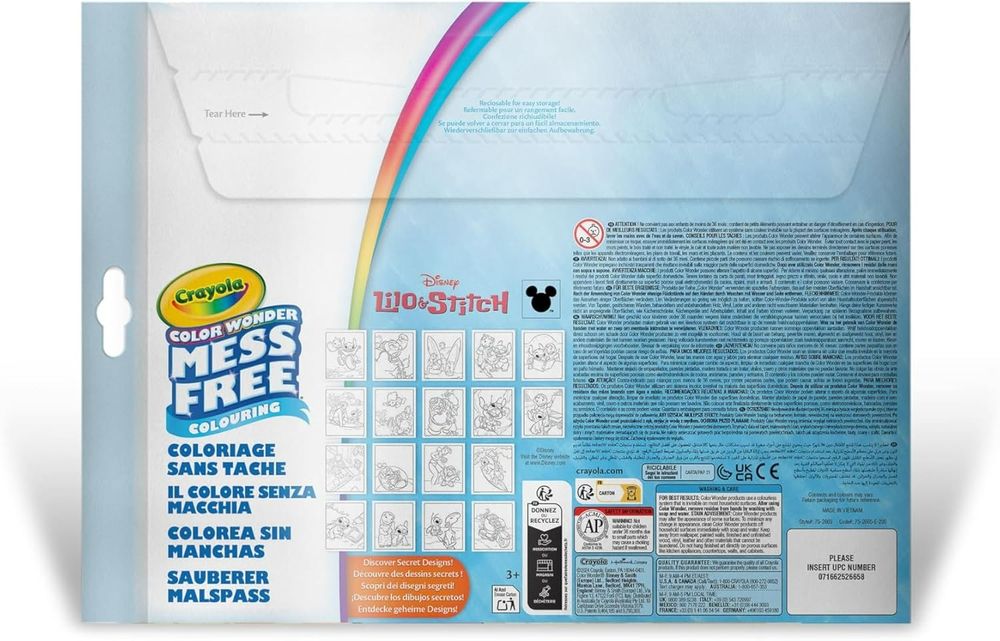 Crayola Color Wonder Mess-Free Colouring Set - Disney Lilo & Stitch - 22 Pcs