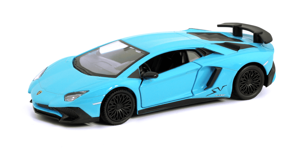 D-Power - Lamborghini Aventador LP750-4 Superveloce Diecast Car 1:36 - Assorted Colors Blue/Red - 1pc