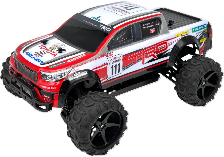 D-power - 1:10 Rally Champ Toyota Hilux Revo Axcr Rc Car - 2.4ghz Remote Control - For Kids Ages 6+