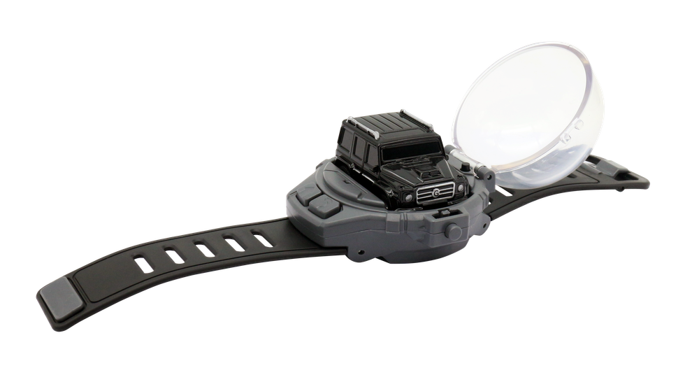 D-Power - 1:64 Scale Watch Remote Control Car - 2.4ghz Mini Rc Car - Compact Racing Toy For Kids Ages +3 - black