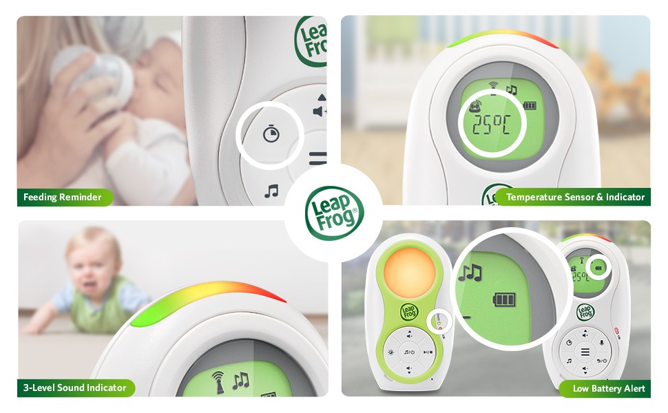 Leapfrog LF80 Audio Baby Monitor With Night Light