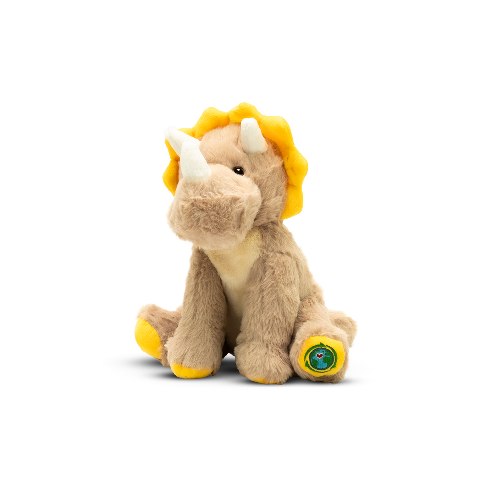 PMS - Your Planet Eco-Friendly Plush Toy - Triceratops Dinosaur - 23 cm